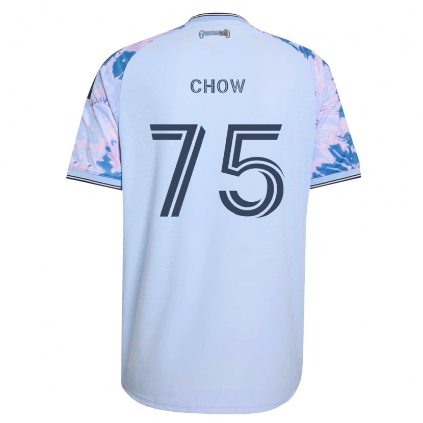 Danxen Hombre Camiseta Alex Chow #75 Azul Real Blanco Negro 2ª Equipación 2026/27 La Camisa
