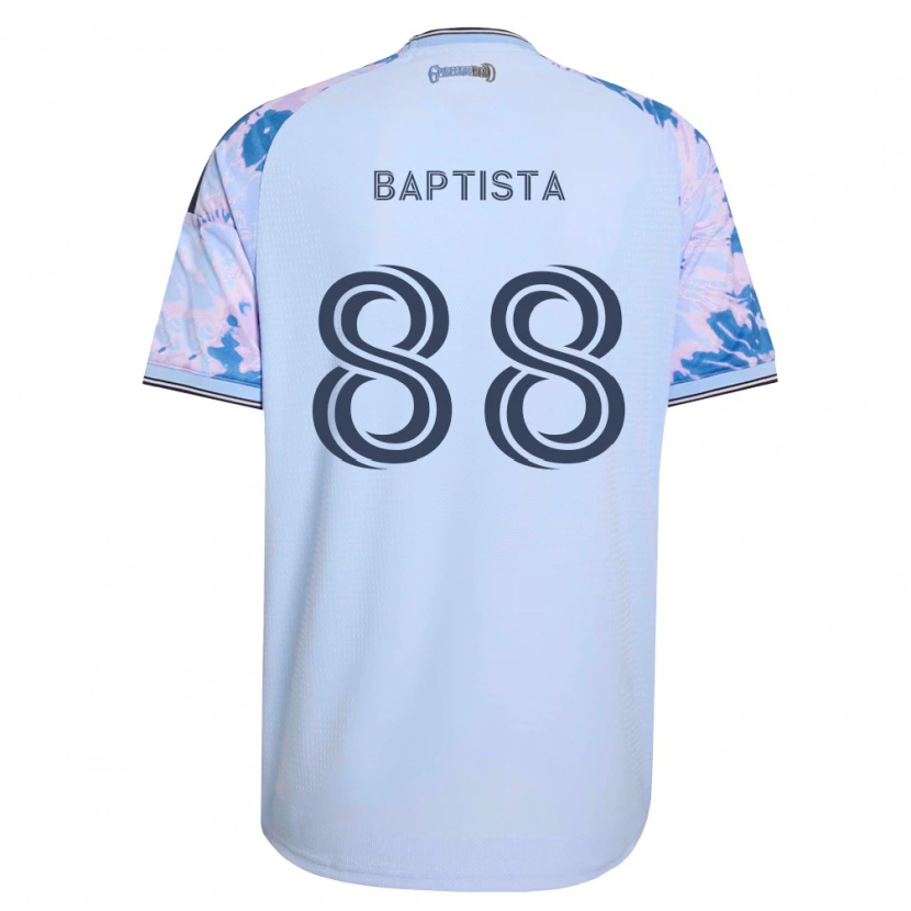 Danxen Hombre Camiseta Diogo Baptista #88 Azul Real Blanco Negro 2ª Equipación 2026/27 La Camisa