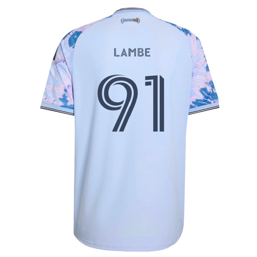 Danxen Hombre Camiseta Connor Lambe #91 Azul Real Blanco Negro 2ª Equipación 2026/27 La Camisa