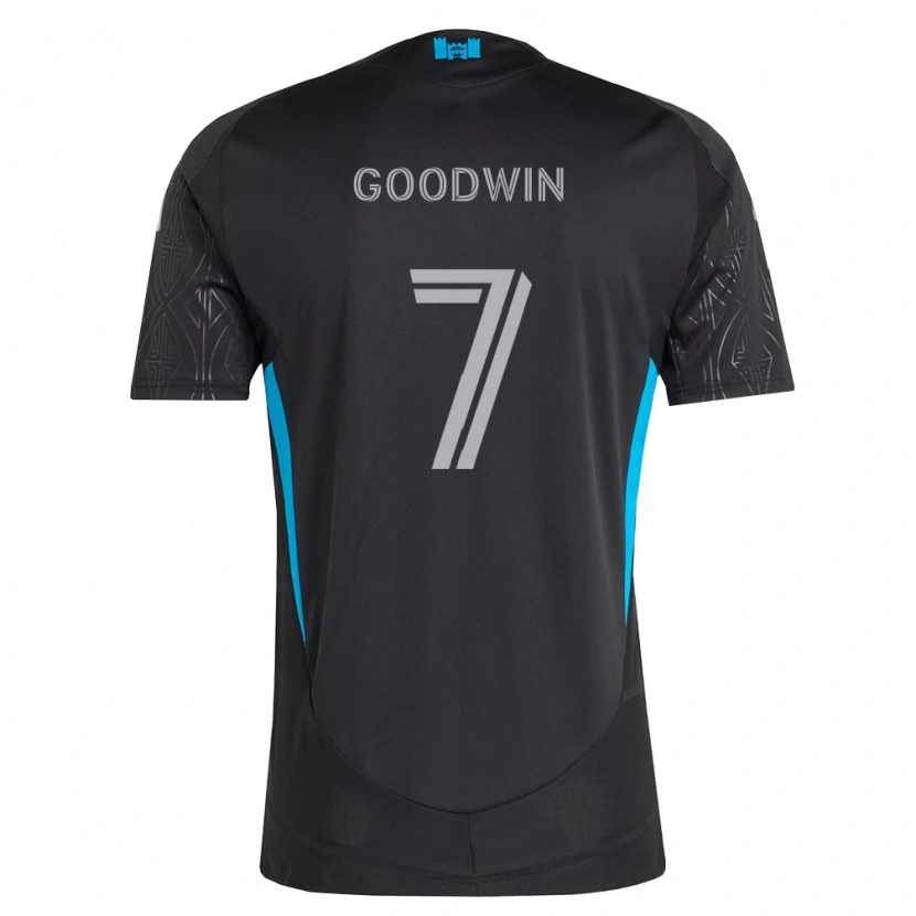 Danxen Hombre Camiseta Archie Goodwin #7 Negro Blanco Azul Cielo 2ª Equipación 2026/27 La Camisa