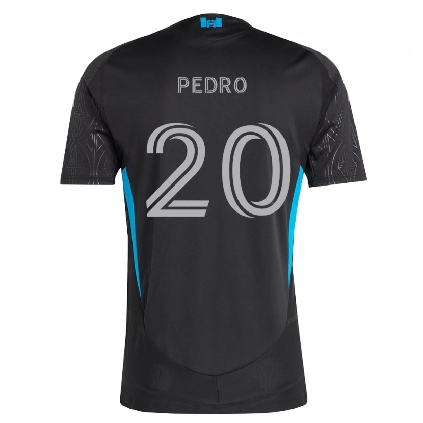Danxen Hombre Camiseta João Pedro #20 Negro Blanco Azul Cielo 2ª Equipación 2026/27 La Camisa