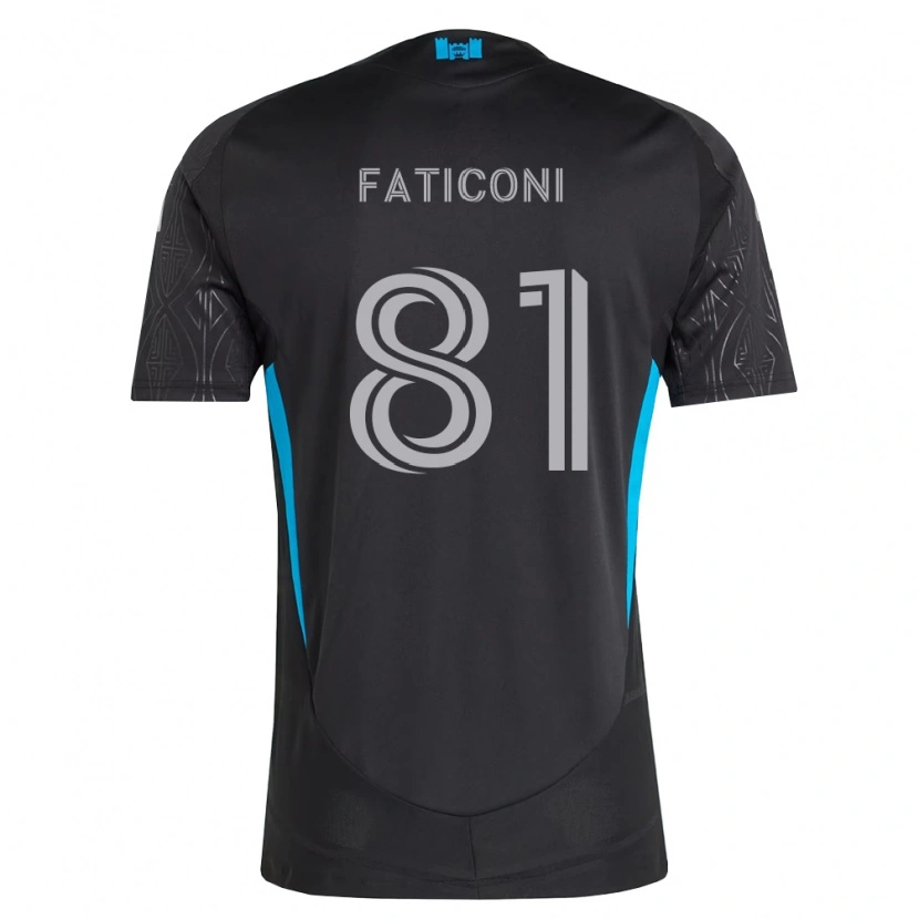 Danxen Hombre Camiseta Trey Faticoni #81 Negro Blanco Azul Cielo 2ª Equipación 2026/27 La Camisa