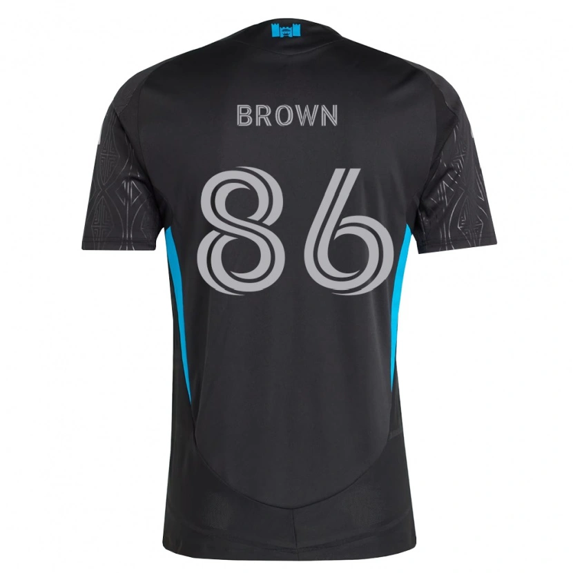 Danxen Hombre Camiseta Daniel Brown #86 Negro Blanco Azul Cielo 2ª Equipación 2026/27 La Camisa