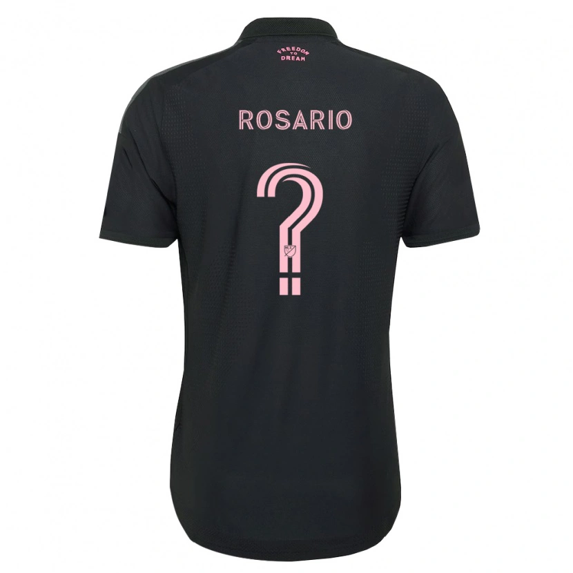 Danxen Hombre Camiseta Adrian Rosario #0 Rosa Negro Blanco 2ª Equipación 2026/27 La Camisa
