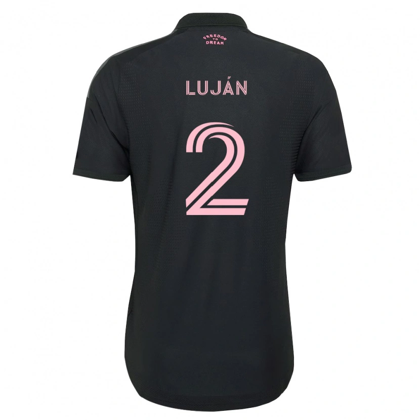 Danxen Hombre Camiseta Gonzalo Luján #2 Rosa Negro Blanco 2ª Equipación 2026/27 La Camisa