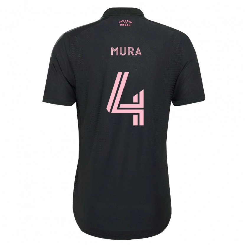 Danxen Hombre Camiseta Facundo Mura #4 Rosa Negro Blanco 2ª Equipación 2026/27 La Camisa