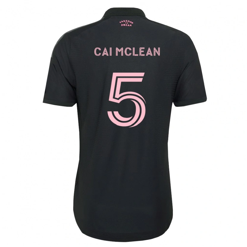 Danxen Hombre Camiseta Cai Mclean #5 Rosa Negro Blanco 2ª Equipación 2026/27 La Camisa