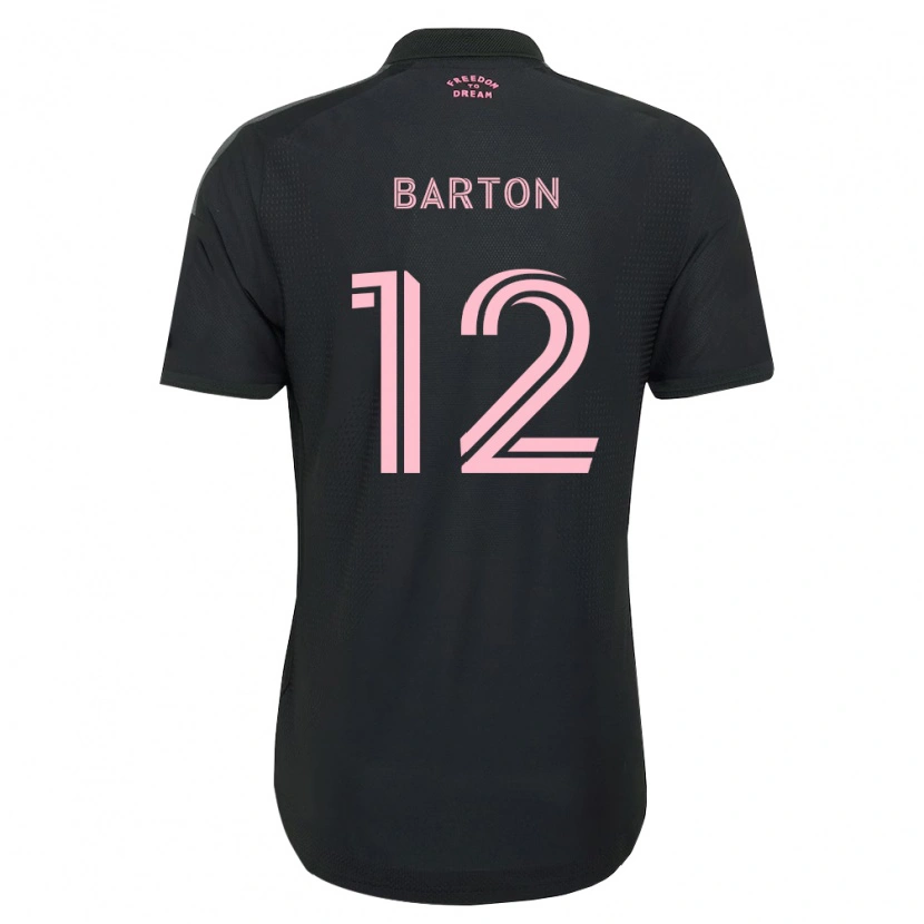 Danxen Hombre Camiseta Tye Barton #12 Rosa Negro Blanco 2ª Equipación 2026/27 La Camisa