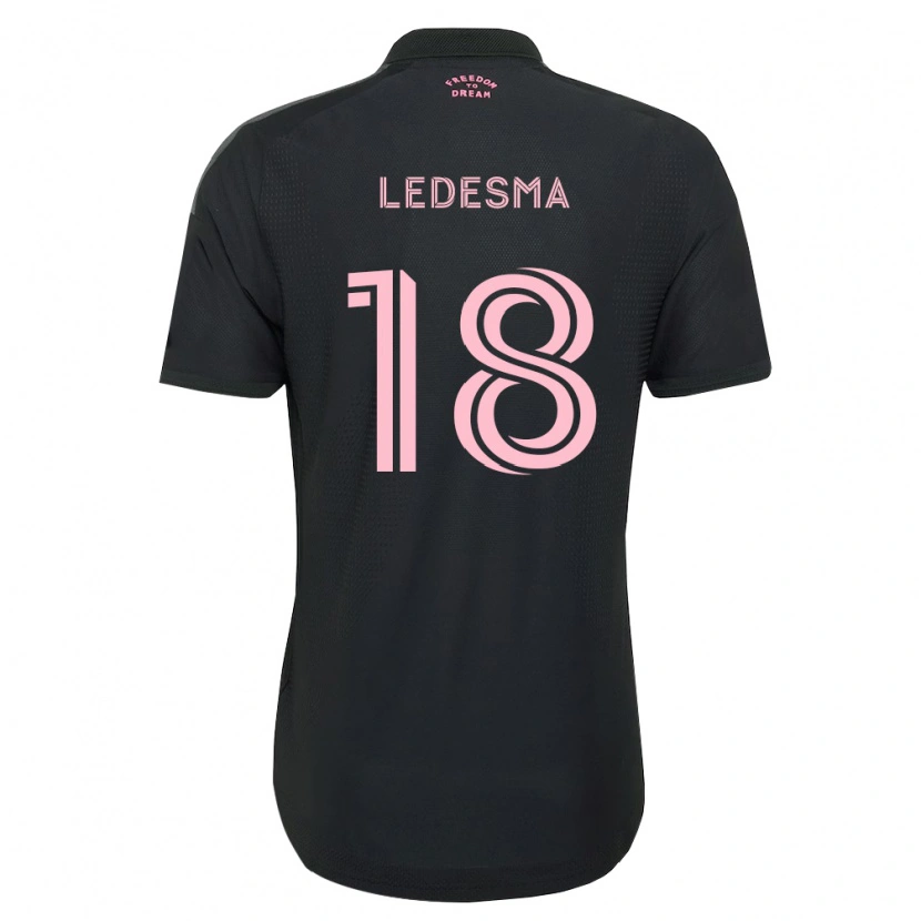 Danxen Hombre Camiseta Santiago Ledesma #18 Rosa Negro Blanco 2ª Equipación 2026/27 La Camisa