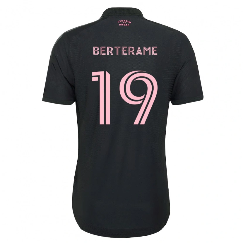 Danxen Hombre Camiseta Germán Berterame #19 Rosa Negro Blanco 2ª Equipación 2026/27 La Camisa