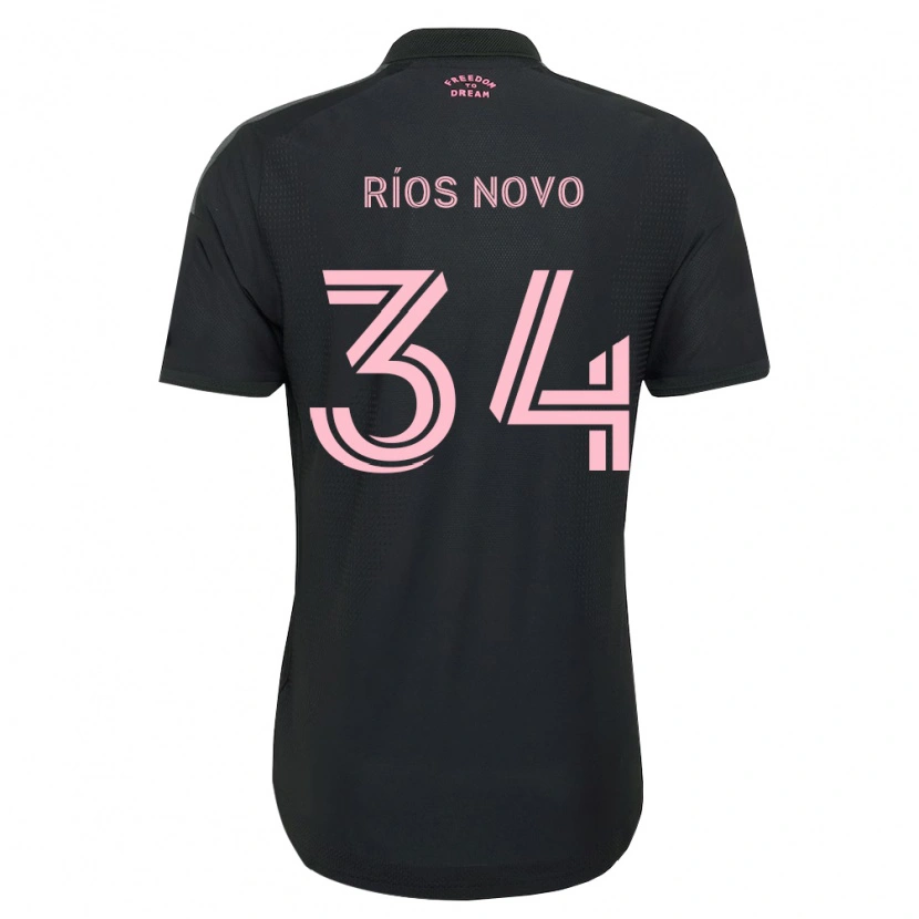 Danxen Hombre Camiseta Rocco Ríos Novo #34 Rosa Negro Blanco 2ª Equipación 2026/27 La Camisa