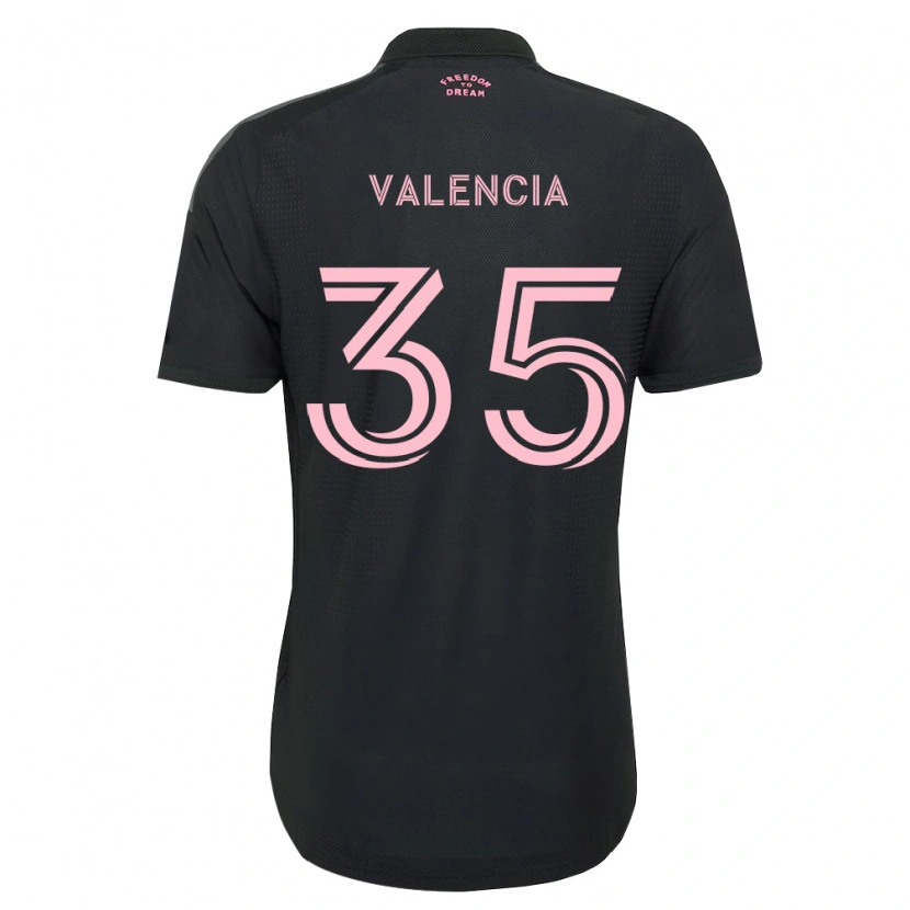 Danxen Hombre Camiseta Felipe Valencia #35 Rosa Negro Blanco 2ª Equipación 2026/27 La Camisa