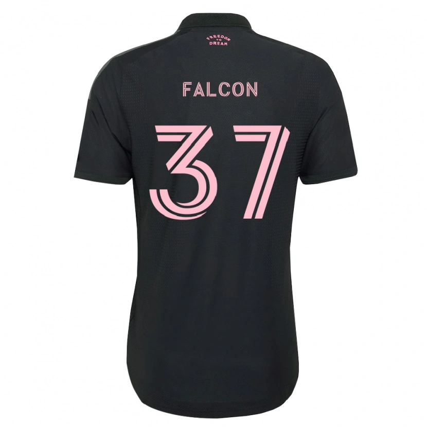 Danxen Hombre Camiseta Maximiliano Falcón #37 Rosa Negro Blanco 2ª Equipación 2026/27 La Camisa