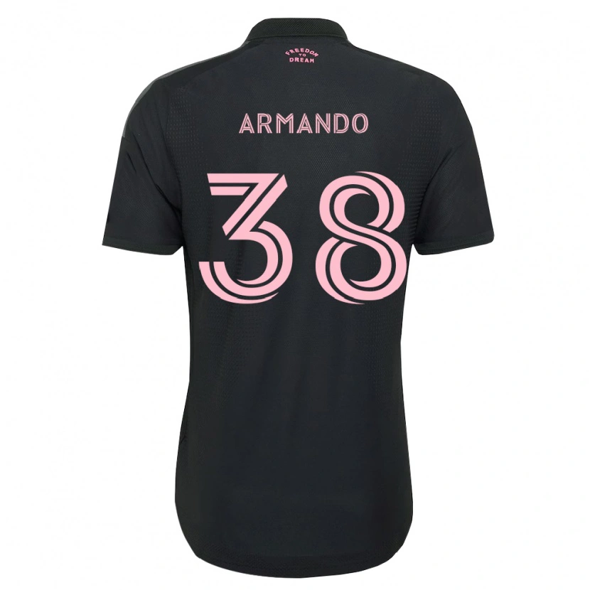 Danxen Hombre Camiseta Máximo Armando #38 Rosa Negro Blanco 2ª Equipación 2026/27 La Camisa