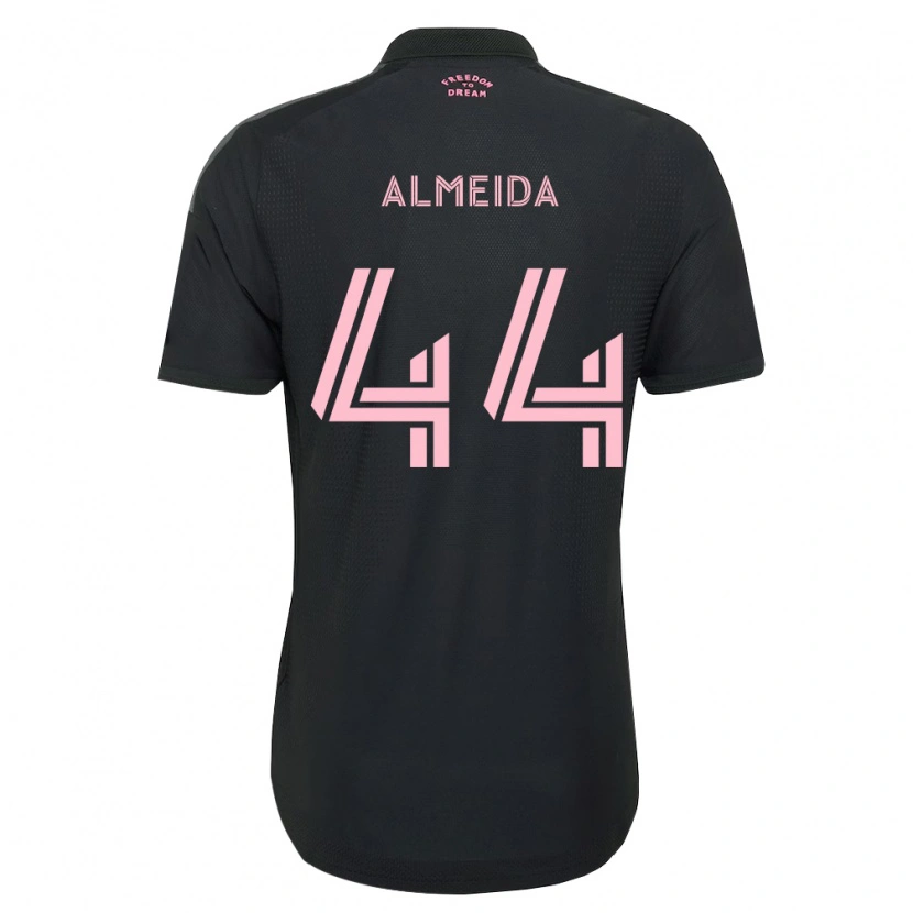 Danxen Hombre Camiseta Nicholas Almeida #44 Rosa Negro Blanco 2ª Equipación 2026/27 La Camisa