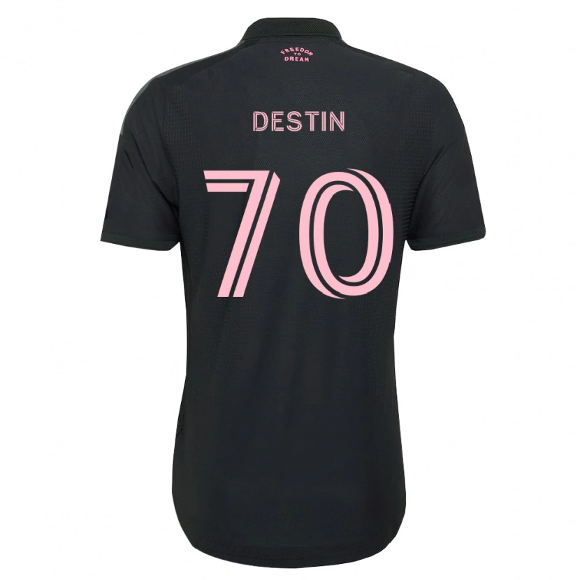 Danxen Hombre Camiseta Bryan Destin #70 Rosa Negro Blanco 2ª Equipación 2026/27 La Camisa