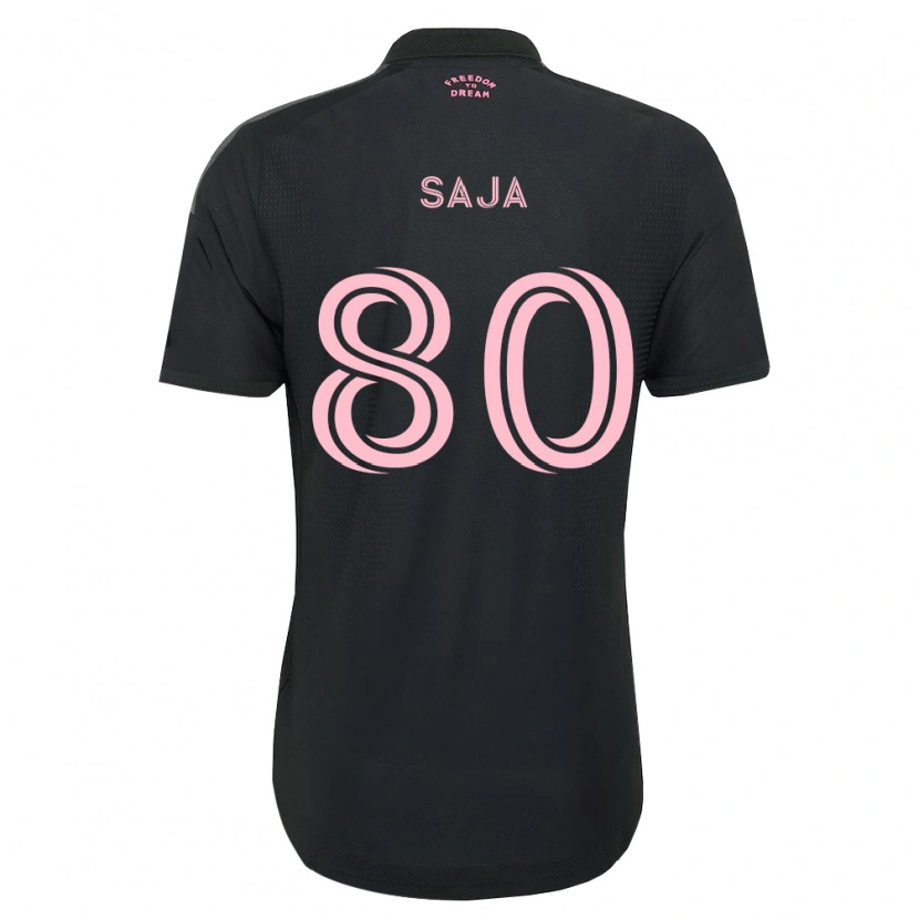 Danxen Hombre Camiseta Mateo Saja #80 Rosa Negro Blanco 2ª Equipación 2026/27 La Camisa