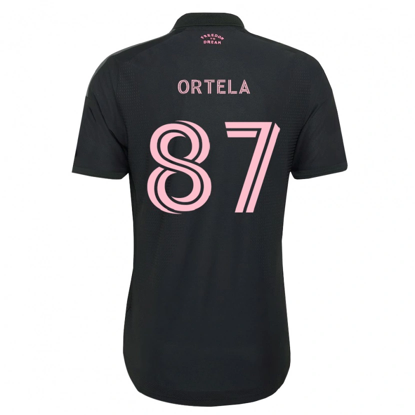 Danxen Hombre Camiseta Jerremy Ortela #87 Rosa Negro Blanco 2ª Equipación 2026/27 La Camisa