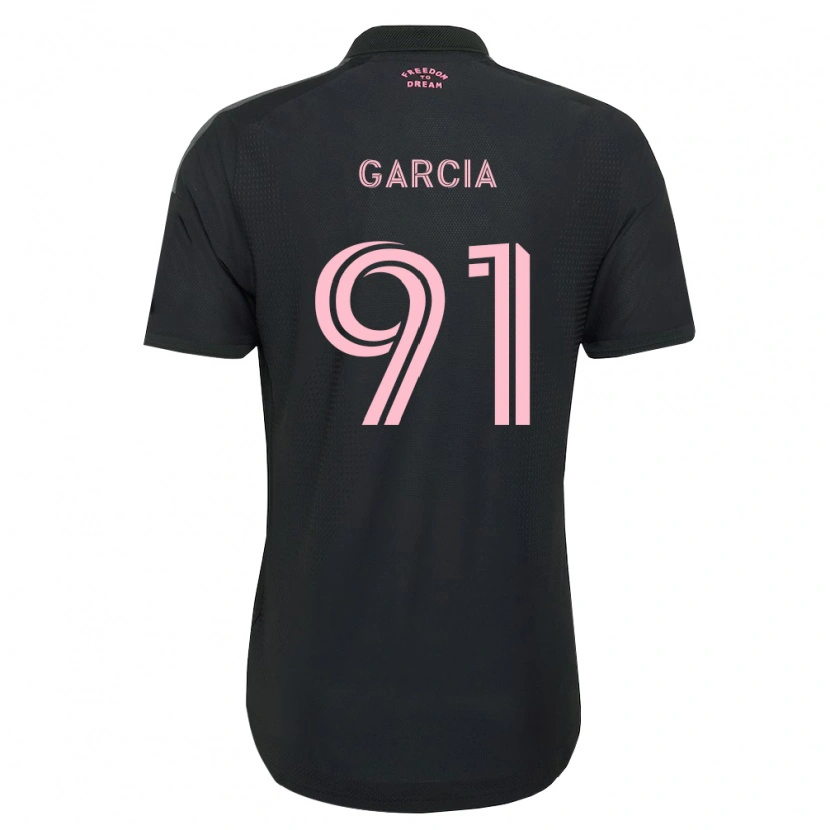 Danxen Hombre Camiseta Lesther García #91 Rosa Negro Blanco 2ª Equipación 2026/27 La Camisa