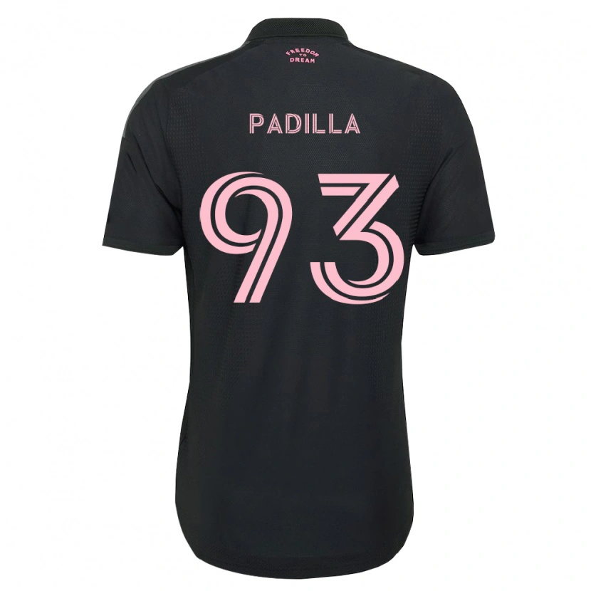 Danxen Hombre Camiseta Leandro Padilla #93 Rosa Negro Blanco 2ª Equipación 2026/27 La Camisa