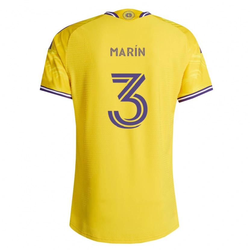 Danxen Hombre Camiseta Adrián Marín #3 Amarillo Morado 2ª Equipación 2026/27 La Camisa