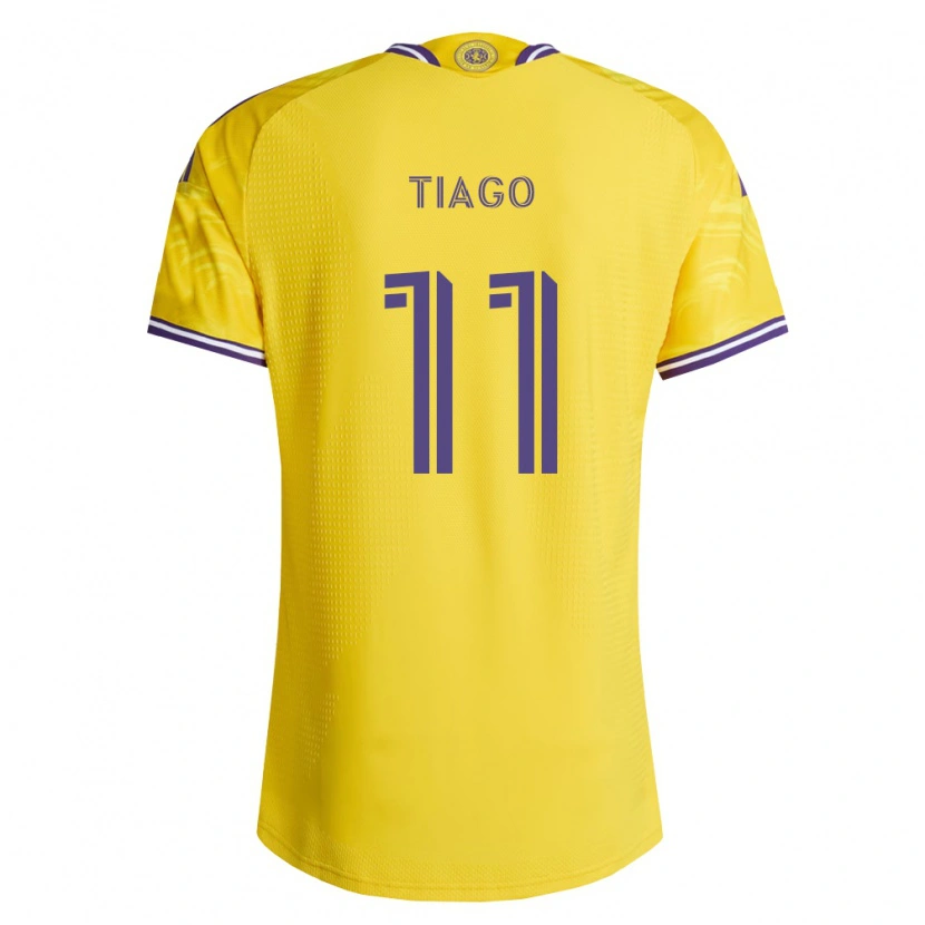 Danxen Hombre Camiseta Tiago Souza De Jesus Carvalho #11 Amarillo Morado 2ª Equipación 2026/27 La Camisa