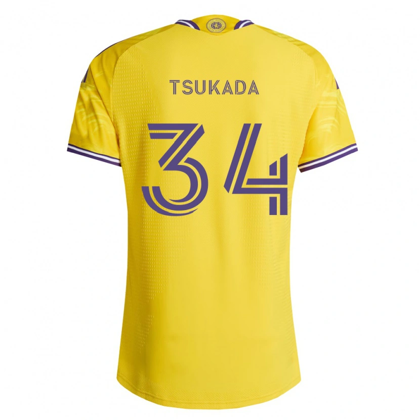 Danxen Hombre Camiseta Yutaro Tsukada #34 Amarillo Morado 2ª Equipación 2026/27 La Camisa