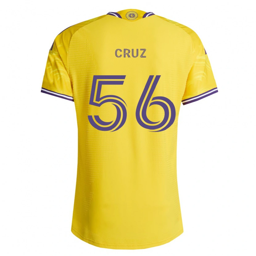 Danxen Hombre Camiseta Pedro Cruz #56 Amarillo Morado 2ª Equipación 2026/27 La Camisa