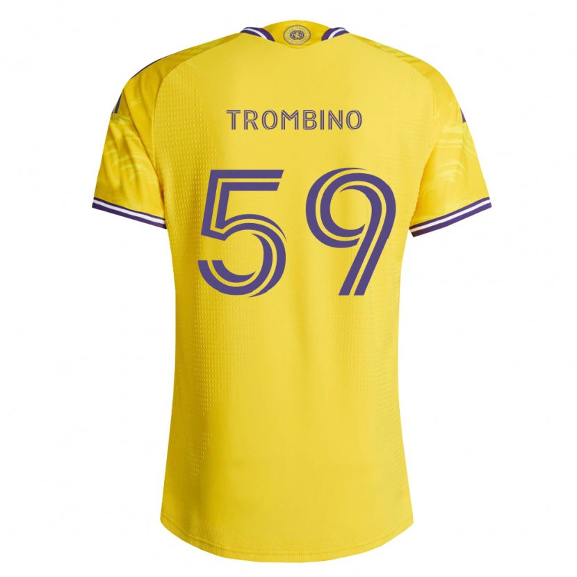 Danxen Hombre Camiseta Caleb Trombino #59 Amarillo Morado 2ª Equipación 2026/27 La Camisa