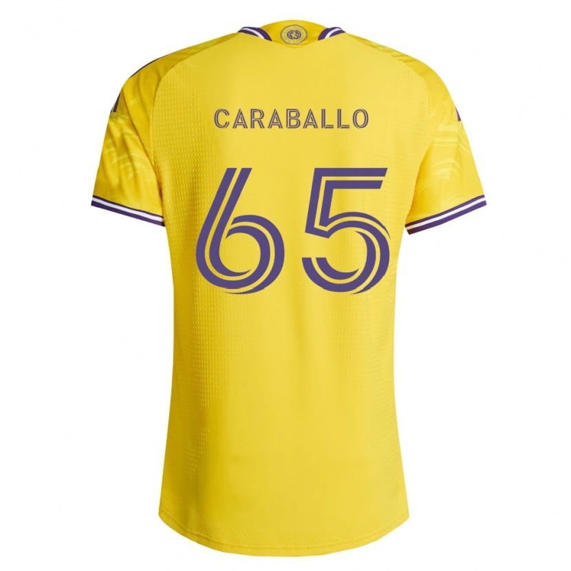 Danxen Hombre Camiseta Gustavo Caraballo #65 Amarillo Morado 2ª Equipación 2026/27 La Camisa