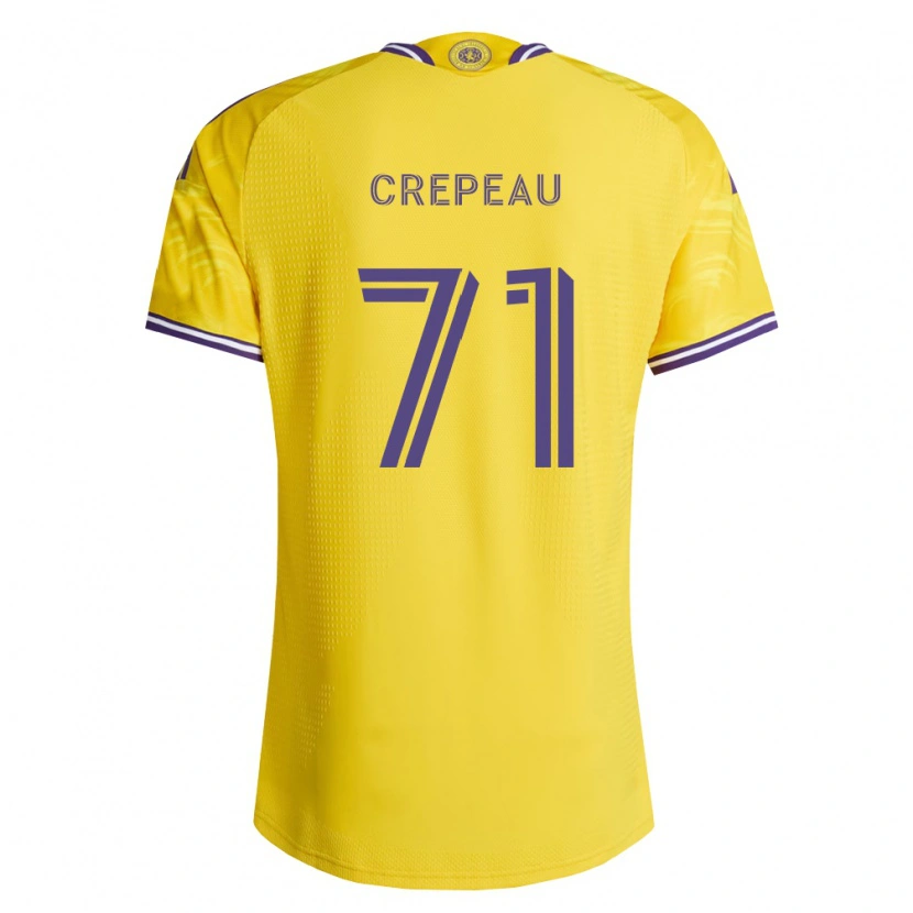 Danxen Hombre Camiseta Maxime Crépeau #71 Amarillo Morado 2ª Equipación 2026/27 La Camisa