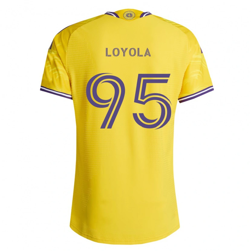 Danxen Hombre Camiseta Favian Loyola #95 Amarillo Morado 2ª Equipación 2026/27 La Camisa