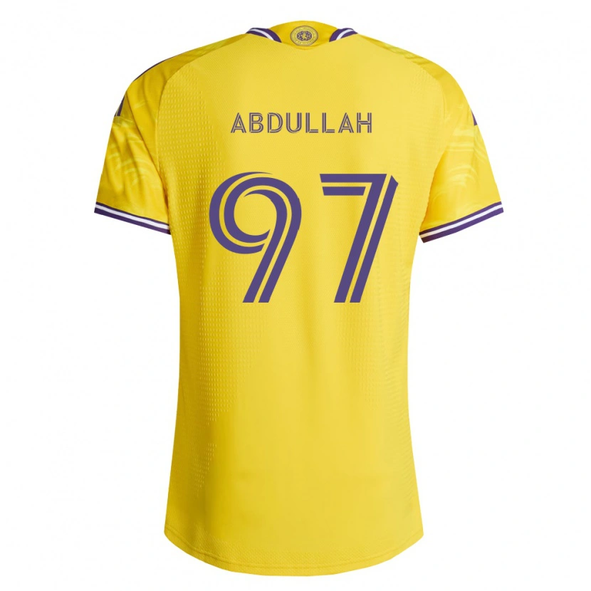 Danxen Hombre Camiseta Majed Abdullah #97 Amarillo Morado 2ª Equipación 2026/27 La Camisa