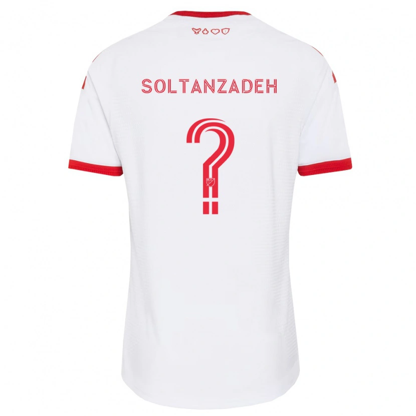 Danxen Hombre Camiseta Shayan Soltanzadeh #0 Blanco Rojo Negro 2ª Equipación 2026/27 La Camisa