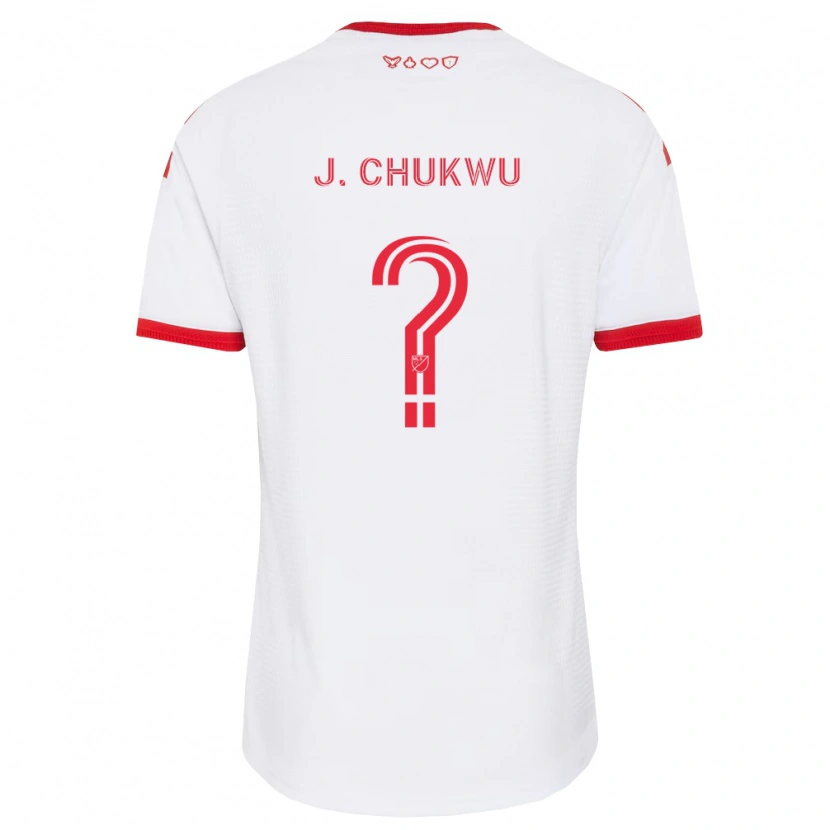 Danxen Hombre Camiseta Joses Chukwu #0 Blanco Rojo Negro 2ª Equipación 2026/27 La Camisa