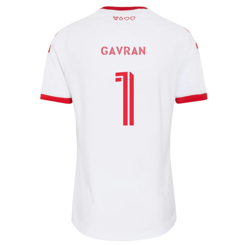 Danxen Hombre Camiseta Luka Gavran #1 Blanco Rojo Negro 2ª Equipación 2026/27 La Camisa