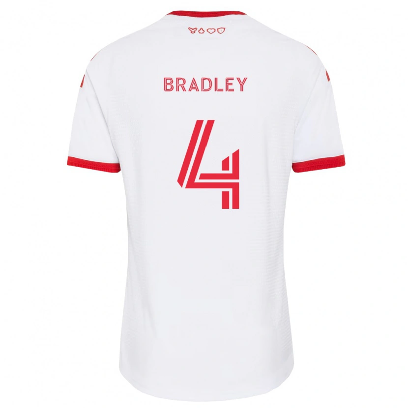 Danxen Hombre Camiseta Michael Bradley #4 Blanco Rojo Negro 2ª Equipación 2026/27 La Camisa