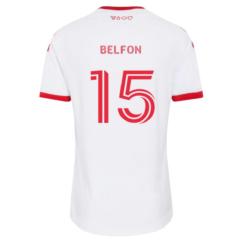 Danxen Hombre Camiseta Quinton Belfon #15 Blanco Rojo Negro 2ª Equipación 2026/27 La Camisa
