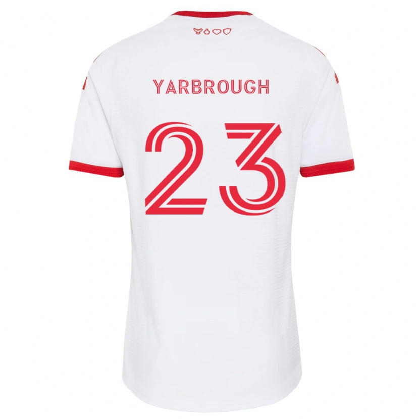 Danxen Hombre Camiseta William Yarbrough #23 Blanco Rojo Negro 2ª Equipación 2026/27 La Camisa
