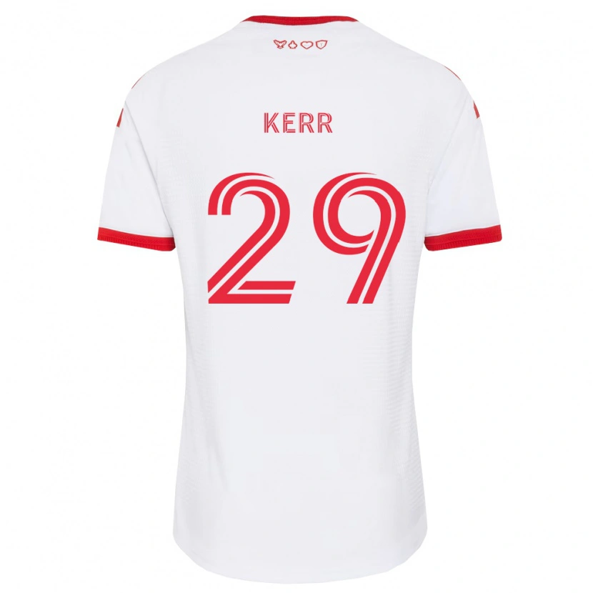 Danxen Hombre Camiseta Deandre Kerr #29 Blanco Rojo Negro 2ª Equipación 2026/27 La Camisa