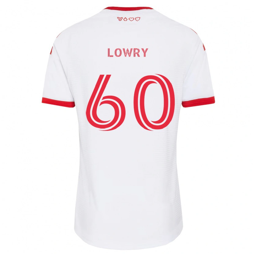 Danxen Hombre Camiseta Benjamin Lowry #60 Blanco Rojo Negro 2ª Equipación 2026/27 La Camisa