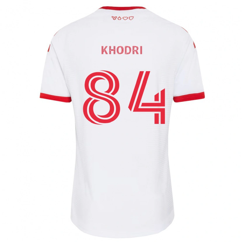 Danxen Hombre Camiseta Elias Khodri #84 Blanco Rojo Negro 2ª Equipación 2026/27 La Camisa