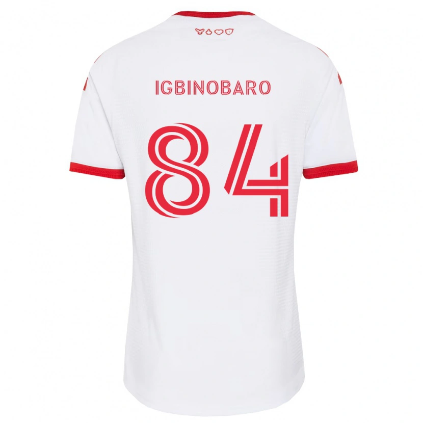 Danxen Hombre Camiseta Philip Igbinobaro #84 Blanco Rojo Negro 2ª Equipación 2026/27 La Camisa