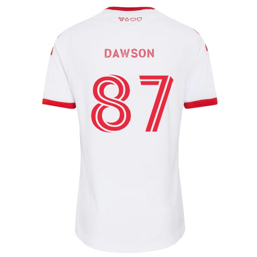 Danxen Hombre Camiseta Lucas Dawson #87 Blanco Rojo Negro 2ª Equipación 2026/27 La Camisa