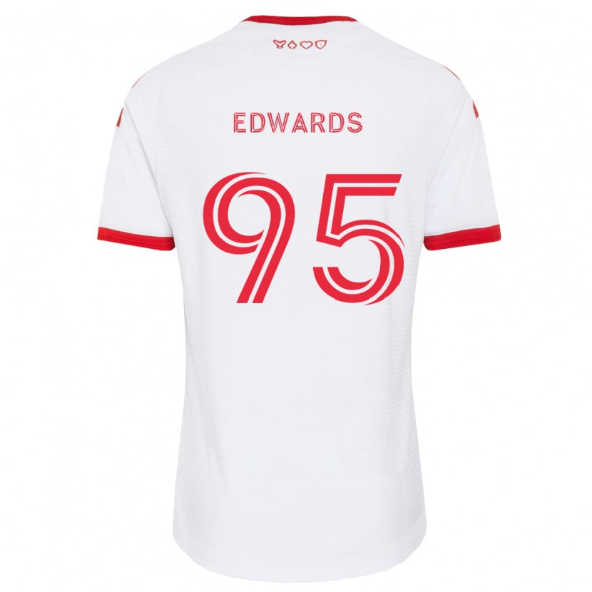 Danxen Hombre Camiseta Nathaniel Edwards #95 Blanco Rojo Negro 2ª Equipación 2026/27 La Camisa