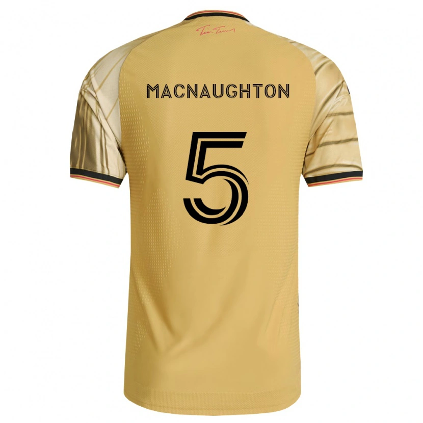 Danxen Hombre Camiseta Lukas Macnaughton #5 Marrón Amarillo Negro 2ª Equipación 2026/27 La Camisa