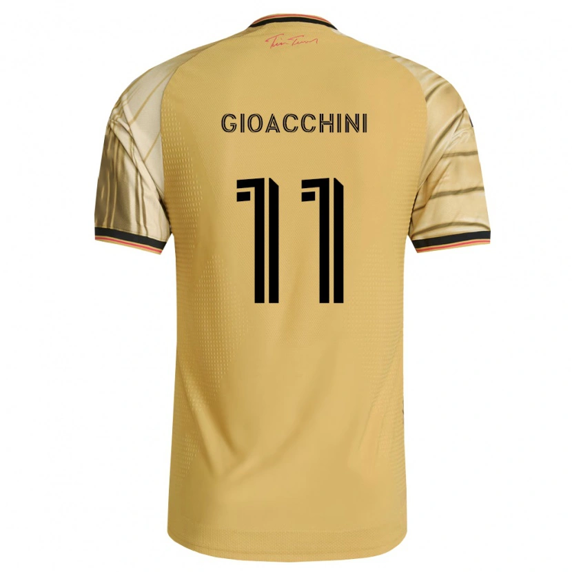 Danxen Hombre Camiseta Nicholas Gioacchini #11 Marrón Amarillo Negro 2ª Equipación 2026/27 La Camisa