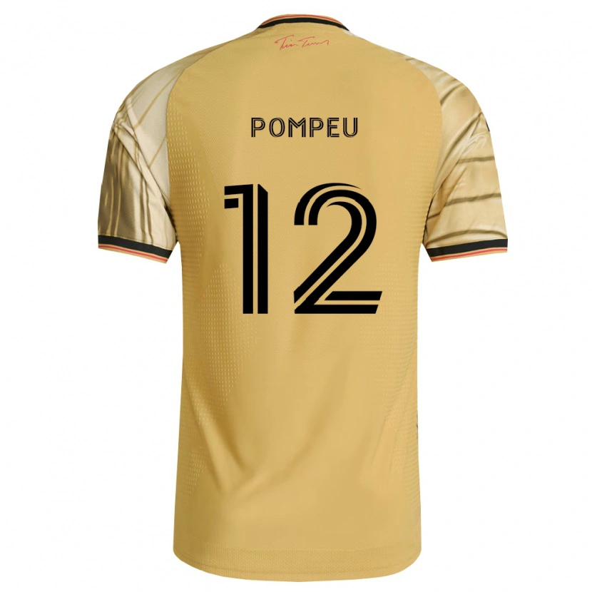 Danxen Hombre Camiseta Célio Pompeu #12 Marrón Amarillo Negro 2ª Equipación 2026/27 La Camisa