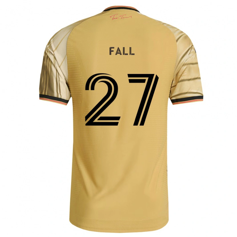 Danxen Hombre Camiseta Fallou Fall #27 Marrón Amarillo Negro 2ª Equipación 2026/27 La Camisa