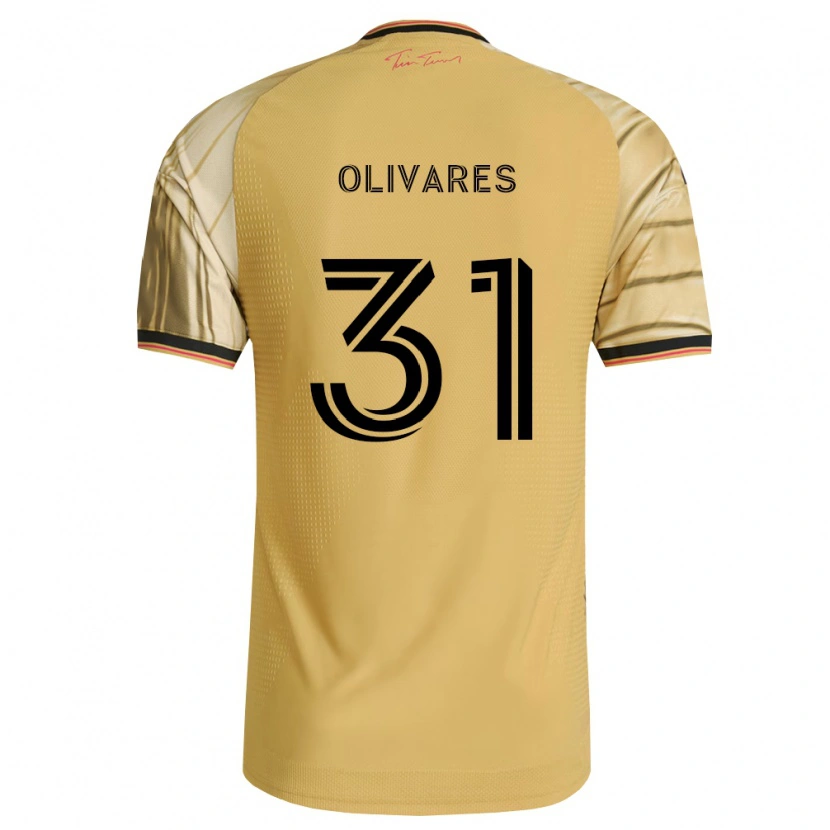 Danxen Hombre Camiseta Christian Olivares #31 Marrón Amarillo Negro 2ª Equipación 2026/27 La Camisa